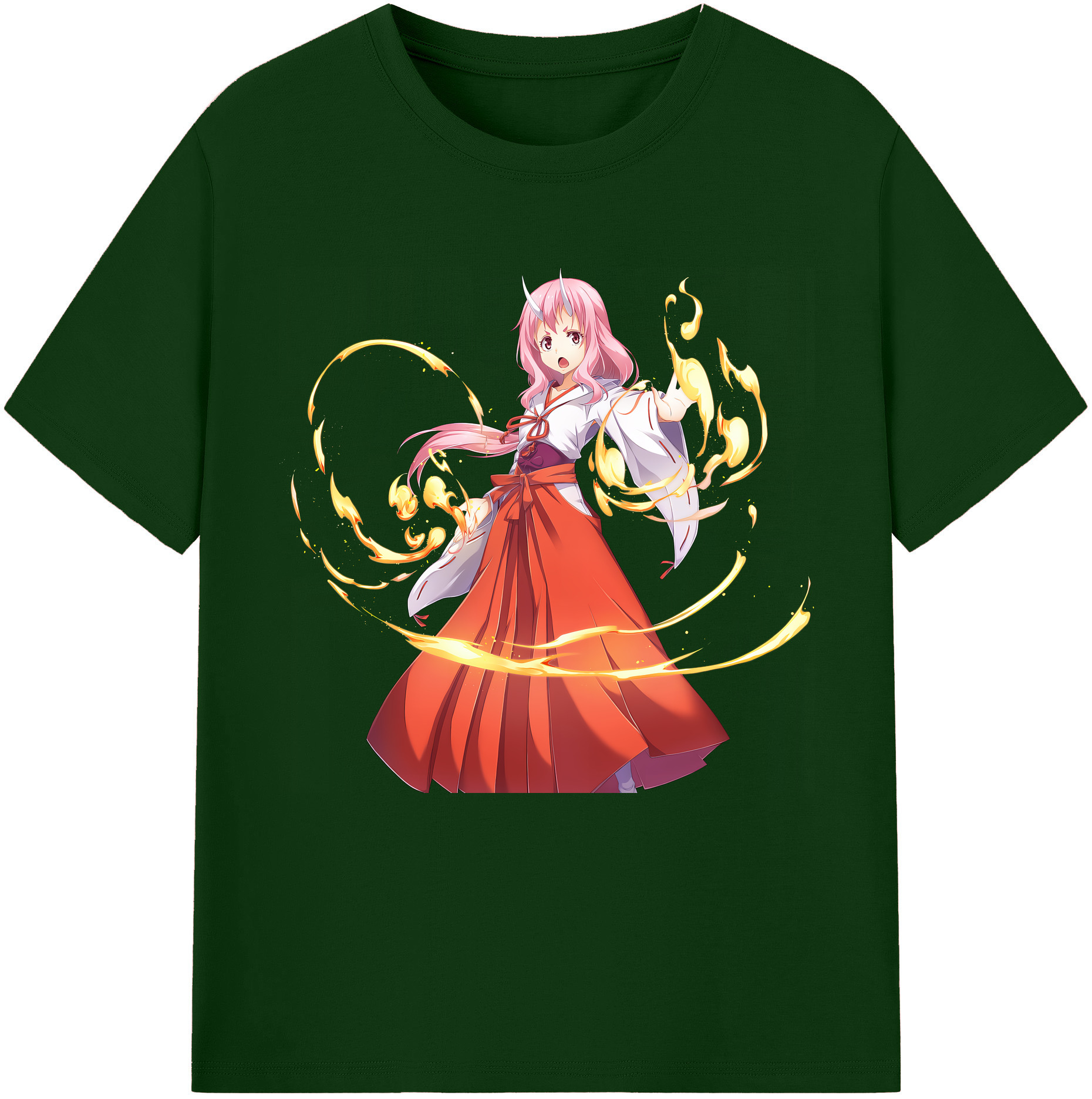 （画像用） 転スラ Regarding Reincarnated to Slime 綿100％半袖Tシャツ（フロントプリント）